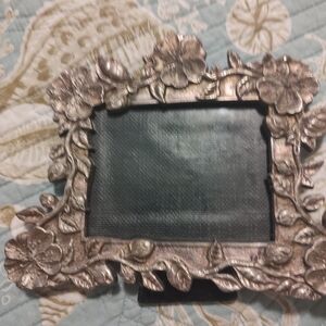 Lenox American Pewter Kirk Stieff Picture Frame 3" x 4" Steiff Wild Roses Floral